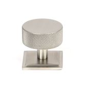 47099 From the Anvil Satin SS (304) Brompton Cabinet Knob - 38mm (Square)