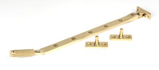 50617 From the Anvil Polished Brass 12" Brompton Stay