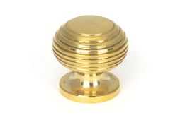 91769 From the Anvil Polished Brass Beehive Cabinet Knob 30mm