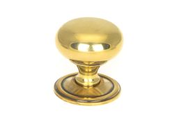 46724 From the Anvil Aged Brass Mushroom Cabinet Knob 38mm
