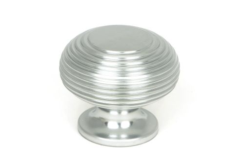 Click Here To Enlarge This Photo Of 46662 From the Anvil Satin Chrome Beehive Cabinet Knob 40mm