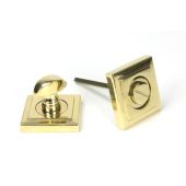 50753 From the Anvil Polished Brass Round Thumbturn Set (Square)