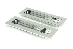 47181 From the Anvil Polished Chrome 175mm Plain Rectangular Pull - Privacy Set