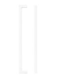 TDFPS-224-MW - Zoo Hardware Square Block Cabinet Pull Handle 224mm c/c Matt White Finish