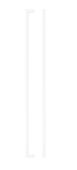 TDFPS-448-MW - Zoo Hardware Square Block Cabinet Pull Handle 448mm c/c Matt White Finish