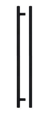 Click Here To Enlarge This Photo Of TDFPT-320-380MB - Zoo Hardware T Bar Cabinet Handle 320mm c/c (380mm Overall Length) Matt Black Finish