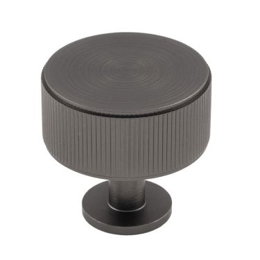 Click Here To Enlarge This Photo Of FTD713ANT - Carlisle Brass Fingertip Design 'Lines' Radio Knob 35mm Anthracite