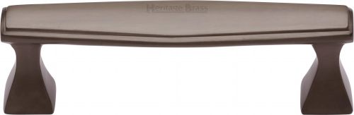 Click Here To Enlarge This Photo Of C0334 96-MB Heritage Brass Cabinet Pull Deco Design 96mm ctc Matt Bronze Finish