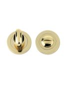 FB004PB - Zoo Hardware Fulton & Bray Bathroom Turn & Release (50mm dia) Polished Brass