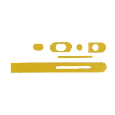 Click Here To Enlarge This Photo Of INT1008 - Carlisle Brass Eurospec Lever Action Flush Bolt Self Adhesive Intumescent Fire Kit (FD30/60)
