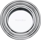 C1837-PC Heritage Brass Round Reeded Flush Pull Polished Chrome finish