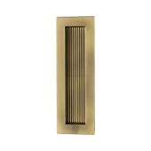 C1865 175-AT Heritage Brass Reeded  Rectangular Flush Pull 175 x 58mm Antique Brass finish