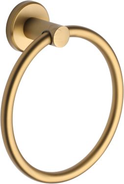 Click Here To Enlarge This Photo Of OXF-RING-SB M.Marcus 'Oxford' Towel Ring Satin Brass Finish