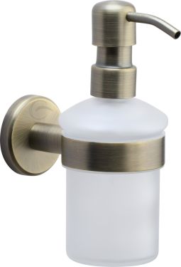 Click Here To Enlarge This Photo Of OXF-SOAP-MA M.Marcus 'Oxford' Soap Dispenser with High Quality Grade 304 SS Pump Antique Bronze Finish