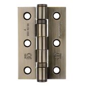 HIN1322/7AB - Carlisle Brass Eurospec 76mm x 51mm x 2mm Ball Bearing Hinges Grade 7 (40kg) Antique Brass