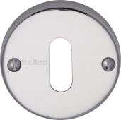 V1014-PC Heritage Brass Keyhole Escutcheon Polished Chrome Finish