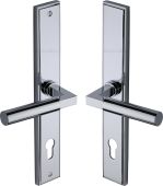 MP2259.RH-PC Heritage Brass 92mm Multi-Point Door Handle Lever Lock Bauhaus RH Design Polished Chrome finish