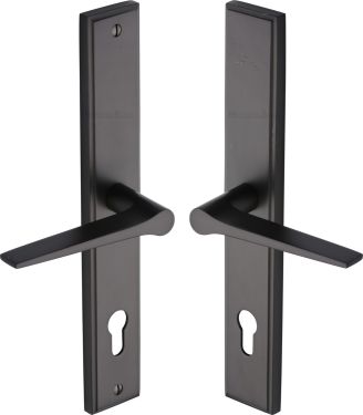 Click Here To Enlarge This Photo Of MP4189.RH-MB Heritage Brass 92mm Multi-Point Door Handle Lever Lock Gio RH Design Matt Bronze finish