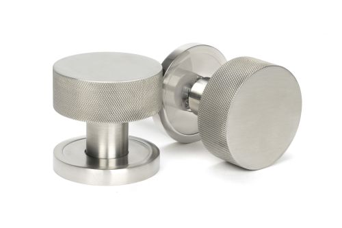 Click Here To Enlarge This Photo Of 46810 From the Anvil Satin Marine SS (316) Brompton Mortice/Rim Knob Set (Plain)