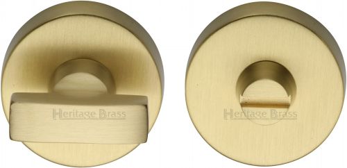Click Here To Enlarge This Photo Of V1018-SB Heritage Brass Thumbturn & Emergency Release Satin Brass Finish