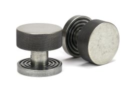 46804 From the Anvil Pewter Brompton Mortice/Rim Knob Set (Beehive)