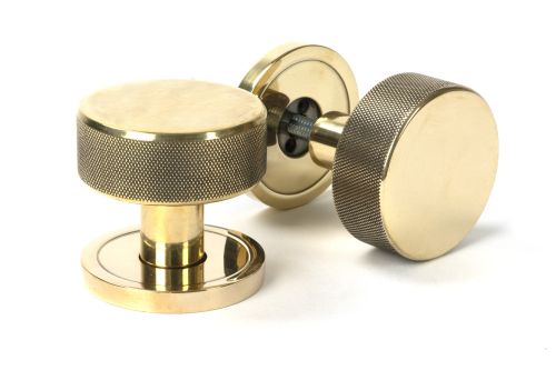 Click Here To Enlarge This Photo Of 46774 From the Anvil Aged Brass Brompton Mortice/Rim Knob Set (Plain)