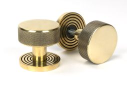 46776 From the Anvil Aged Brass Brompton Mortice/Rim Knob Set (Beehive)