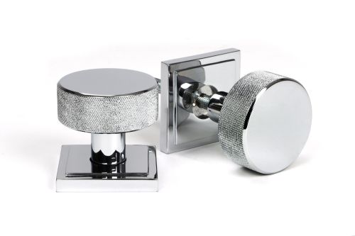 Click Here To Enlarge This Photo Of 46781 From the Anvil Polished Chrome Brompton Mortice/Rim Knob Set (Square)