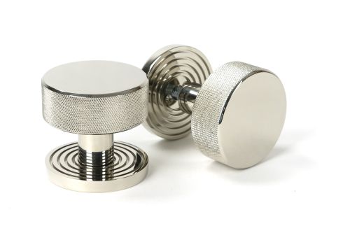 Click Here To Enlarge This Photo Of 46784 From the Anvil Polished Nickel Brompton Mortice/Rim Knob Set (Beehive)