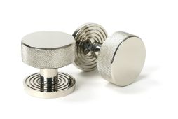 46784 From the Anvil Polished Nickel Brompton Mortice/Rim Knob Set (Beehive)