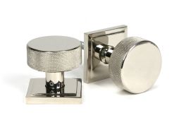 46785 From the Anvil Polished Nickel Brompton Mortice/Rim Knob Set (Square)