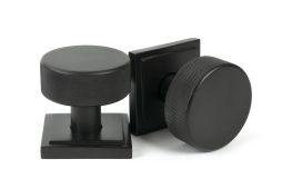 46789 From the Anvil Aged Bronze Brompton Mortice/Rim Knob Set (Square)