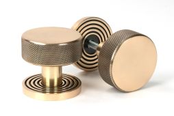 46792 From the Anvil Polished Bronze Brompton Mortice/Rim Knob Set (Beehive)