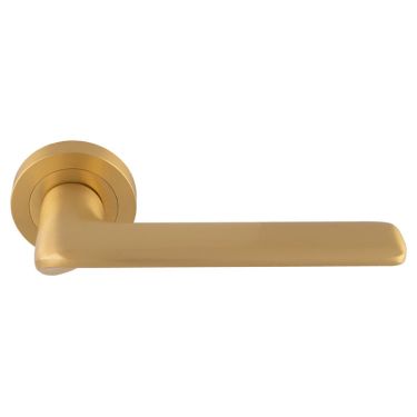 Click Here To Enlarge This Photo Of VX5SB - Carlisle Brass Manital 'Vortex' Lever on Round Rose - Satin Brass