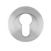 EUL001SC - Carlisle Brass Euro Profile Escutcheon Satin Chrome