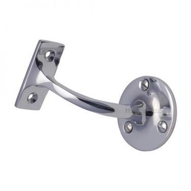 Click Here To Enlarge This Photo Of V1030 76-PC Heritage Brass Handrail Bracket 3" Polished Chrome Finish