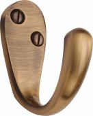 V1040-AT Heritage Brass Single Robe Hook Antique Brass Finish