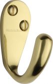 V1040-PB Heritage Brass Single Robe Hook Polished Brass Finish