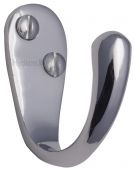 V1040-PC Heritage Brass Single Robe Hook Polished Chrome Finish
