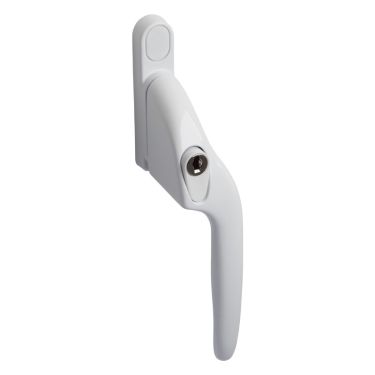 Click Here To Enlarge This Photo Of EH10L Right Hand Locking Cranked Espagnolette Window Handle - White (EH10L-RH-WH)