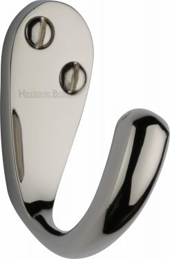 Click Here To Enlarge This Photo Of V1040-PNF Heritage Brass Single Robe Hook Polished Nickel Finish