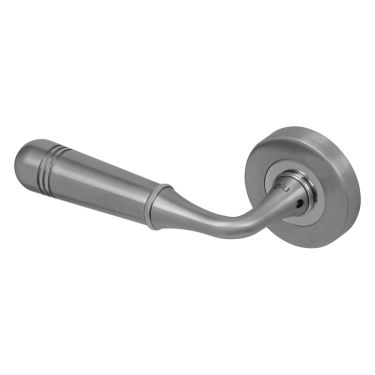 Click Here To Enlarge This Photo Of BLU Performance  Opera Lever Door Handle on Round Rose, 55 x 10.5mm, 316 Satin Stainless Steel (TBH100B-SSS)