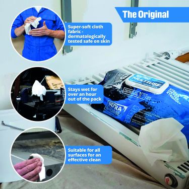 Click Here To Enlarge This Photo Of 5900-RB BLUE Ultra-Grime Pro Multi-use wipes (100-pack)