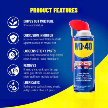 Click Here To Enlarge This Photo Of WD-40 Multi-Use Smart Straw Lubricant Penetrant Spray