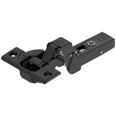 Click Here To Enlarge This Photo Of 71B9750-ONYX BLUM BLUM 95° CLIP top BLUMOTION Profile Screw On Inset Hinge - Black Onyx