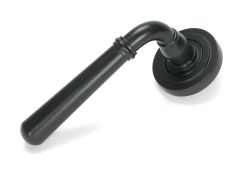 46460 From the Anvil Matt Black Newbury Lever on Rose Set (Art Deco)