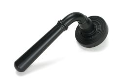46461 From the Anvil Matt Black Newbury Lever on Rose Set (Beehive)
