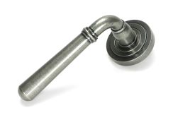 46464 From the Anvil Pewter Newbury Lever on Rose Set (Art Deco)