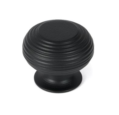 Click Here To Enlarge This Photo Of 46468 From the Anvil Matt Black Beehive Cabinet Knob 40mm