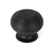 46468 From the Anvil Matt Black Beehive Cabinet Knob 40mm